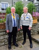 President Dr Colleen Batey with Senior Vice President Alan Younie, missing from picture is Junior Vice President Glynis Tait.